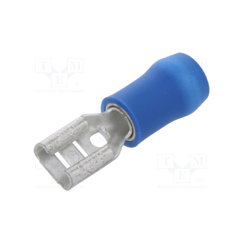 10 pcs x JST - FVDDF2-187A-5 BU (S) K - Terminal: flat, 4.8mm, 0.5mm, female, 1÷2.5mm2, crimped, for cable