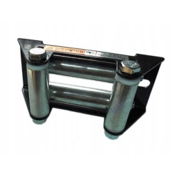 Roller rope guide for quad winch