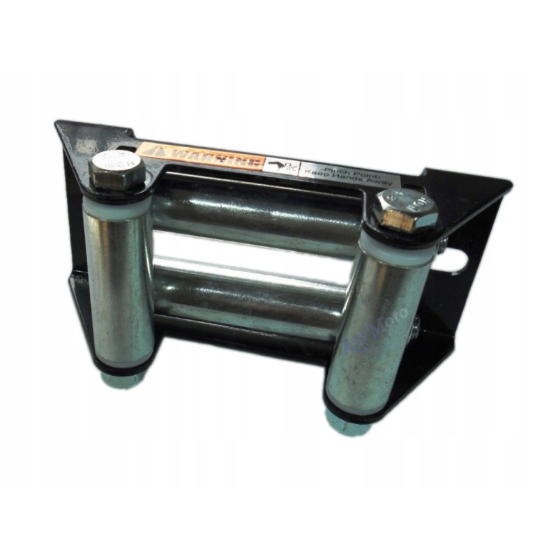 Roller rope guide for quad winch