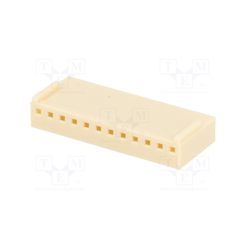 10 pcs x NINIGI - NS25-G12 - Plug, wire-board, female, NS25, 2.54mm, PIN: 12, w/o contacts, 250V