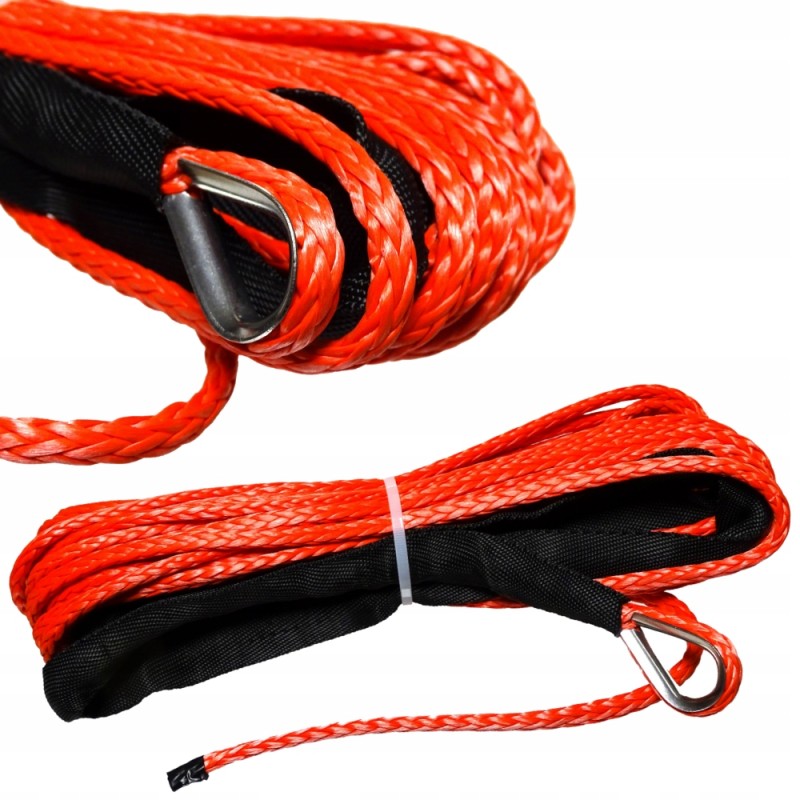 Synthetic rope for a winch, 6mm, 15m, synthetic