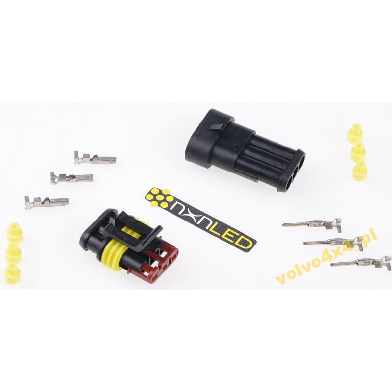 Hermetic connector cube connector 3 pin LED lamp