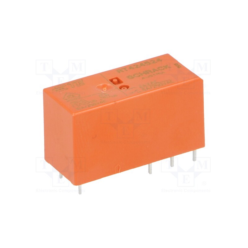 1 pcs x TE Connectivity - 7-1393243-6 - Relay: electromagnetic, DPDT, Ucoil: 24VAC, 8A, 8A/250VAC, 8A/30VDC