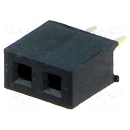 10 pcs x CONNFLY - DS1026-01-1*2S8BV - Socket, pin strips, female, PIN: 2, straight, 2mm, THT, 1x2, L2.7mm