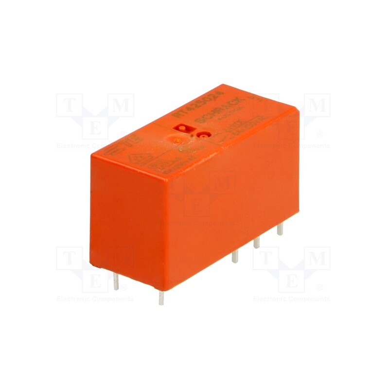 1 pcs x TE Connectivity - 8-1393243-5 - Relay: electromagnetic, DPDT, Ucoil: 24VDC, 8A, 8A/250VAC, 8A/30VDC