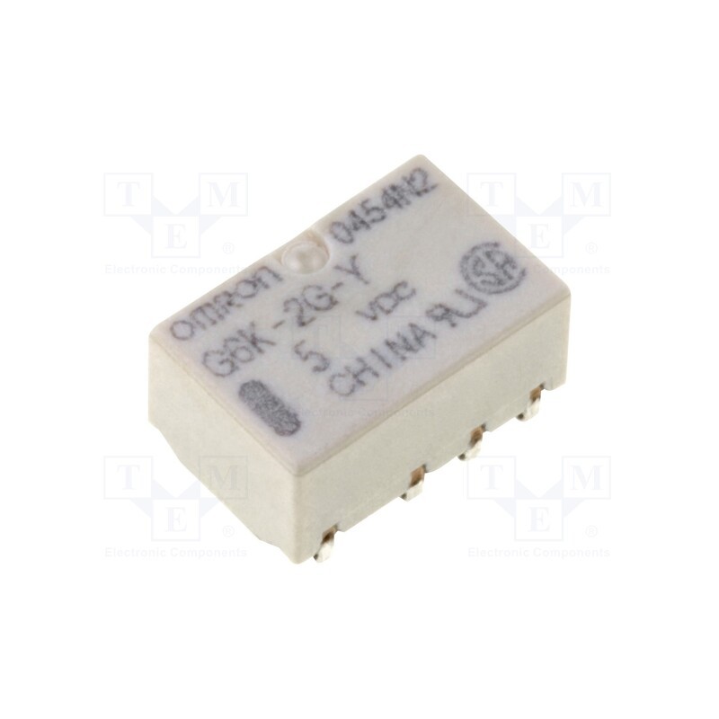 1 pcs x OMRON OCB - G6K-2G-Y 5VDC - Relay: electromagnetic, DPDT, Ucoil: 5VDC, Icontacts max: 1A, SMD