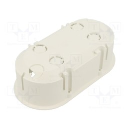 1 pcs x JONEX - PK-62/45M WHITE - Enclosure: junction box, Ø: 62mm, Z: 45mm, plaster embedded, white