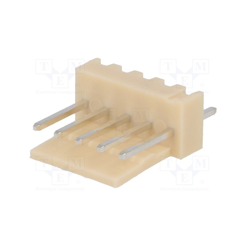 10 pcs x NINIGI - NS25-W5P - Socket, wire-board, male, NS25, 2.54mm, PIN: 5, THT, 250V, 3A, tinned