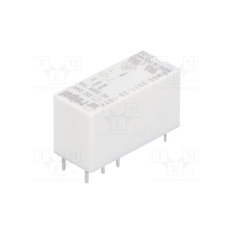 1 pcs x RELPOL - RM85-2011-25-1024 - Relay: electromagnetic, SPDT, Ucoil: 24VDC, Icontacts max: 16A