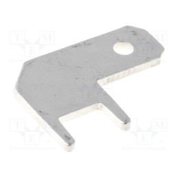 10 pcs x NINIGI - LS1537 - Terminal: flat, 4.8mm, 0.8mm, male, THT, brass, tinned, Pitch: 5mm