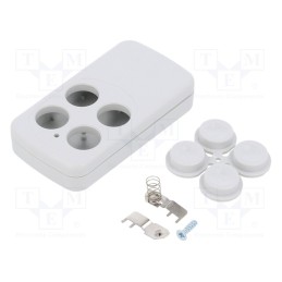 1 pcs x KRADEX - Z132J ABS - Enclosure: for remote controller, X: 35mm, Y: 65.5mm, Z: 13mm