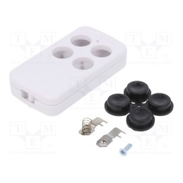1 pcs x KRADEX - Z132 MIX4 ABS - Enclosure: for remote controller, X: 35mm, Y: 65.5mm, Z: 13mm