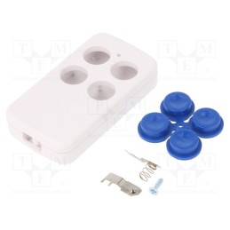 1 pcs x KRADEX - Z132 MIX2 ABS - Enclosure: for remote controller, X: 35mm, Y: 65.5mm, Z: 13mm