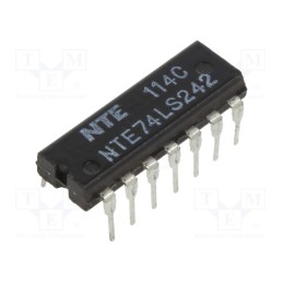 1 pcs x NTE Electronics - NTE74LS242 - IC: digital, bus transceiver, Ch: 4, TTL, THT, DIP14