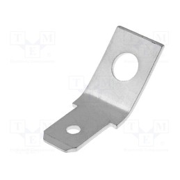 10 pcs x NINIGI - FS2257 - Terminal: flat, 6.3mm, 0.8mm, male, M4, screw, brass, tinned