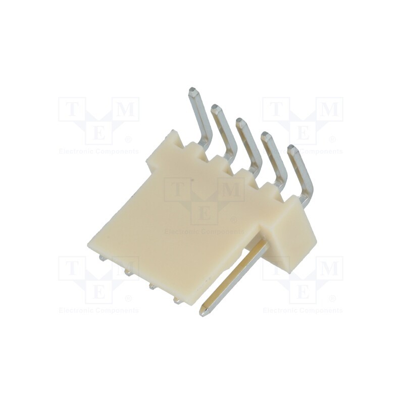10 pcs x NINIGI - NS25-W5K - Socket, wire-board, male, NS25, 2.54mm, PIN: 5, THT, 250V, 3A, tinned