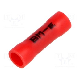 10 pcs x BM GROUP - BM 00162 - Tip: butt splice, insulated, copper, 0.25÷1.5mm2, Insulation: PVC