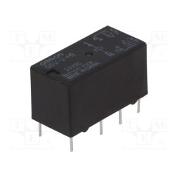1 pcs x OMRON OCB - G5V-2-H1 24VDC - Relay: electromagnetic, DPDT, Ucoil: 24VDC, Icontacts max: 2A, PCB