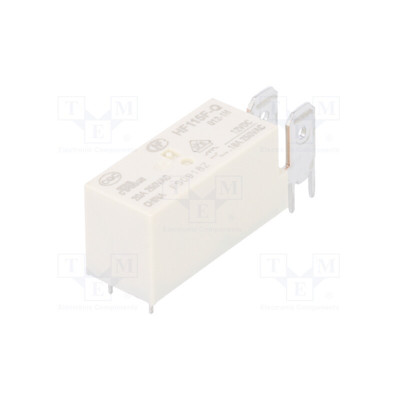 1 pcs x HONGFA RELAY - HF115F-Q/012-1H - Relay: electromagnetic, SPST-NO, Ucoil: 12VDC, 20A, 20A/250VAC