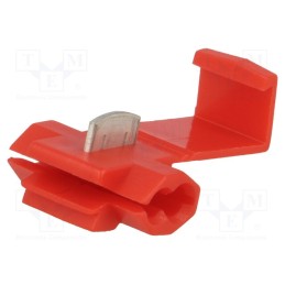 10 pcs x BM GROUP - BM 00110 - Quick splice, IDC, 0.25÷1mm2, 22AWG÷18AWG, for cable, red, 300V