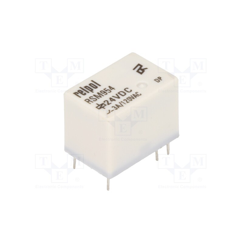 1 pcs x RELPOL - RSM954-0111-85-1024 - Relay: electromagnetic, SPDT, Ucoil: 24VDC, 3A, 3A/120VAC, 3A/24VDC