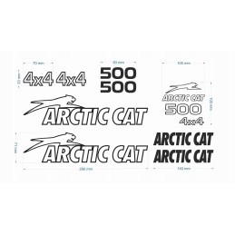 Replacement stickers for Quad Arctic Cat 500 set