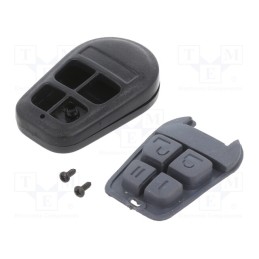 1 pcs x MASZCZYK - P-31BK/DG - Enclosure: for remote controller, IP20, X: 36mm, Y: 58mm, Z: 13mm