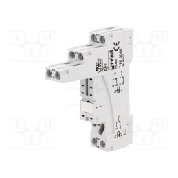 1 pcs x RELPOL - GZM80 - Socket, PIN: 8, 12A, 300VAC, on panel,for DIN rail mounting