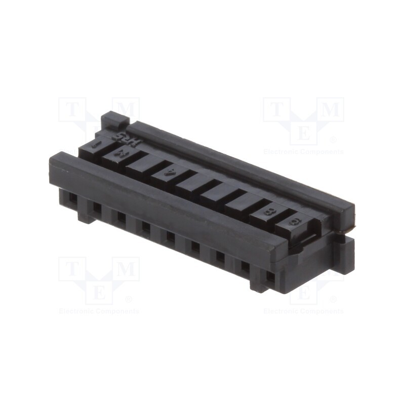 10 pcs x HIROSE - DF3-9S-2C - Plug, wire-wire/PCB, female, DF3, 2mm, PIN: 9, w/o contacts