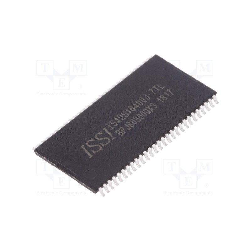 1 pcs x ISSI - IS42S16400J-7TL - IC: DRAM memory, 64MbDRAM, 4Mx16bit, 143MHz, 7ns, TSOP54 II, 0÷70°C