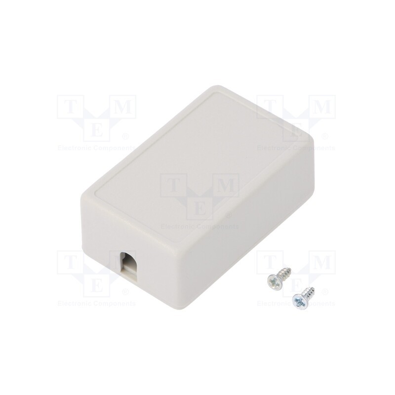 1 pcs x MASZCZYK - KM-3A/GY - Enclosure: for power supplies, X: 28mm, Y: 45mm, Z: 18mm, ABS, grey