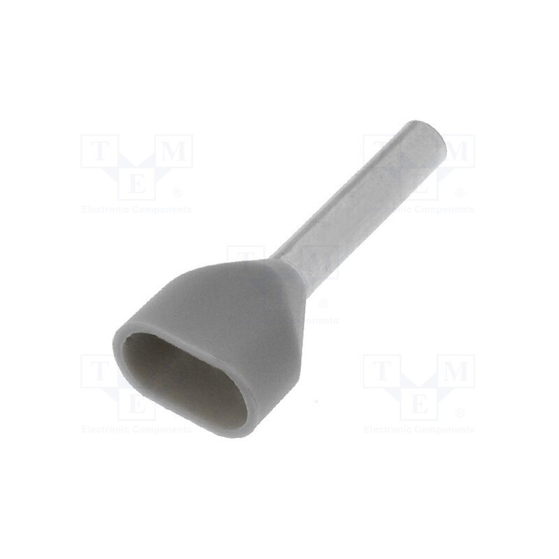 10 pcs x WEIDMu00dcLLER - 9037420000 H0,75/16D ZH GR - Tip: bootlace ferrule, insulated,double, copper, 0.75mm2, 10mm