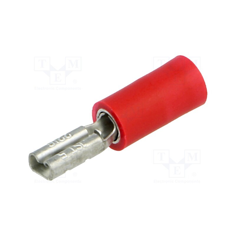 10 pcs x JST - VDADF1.25-110A-5 RD (S)(LF) K - Terminal: flat, 2.8mm, 0.5mm, female, 0.5÷1.5mm2, crimped, red