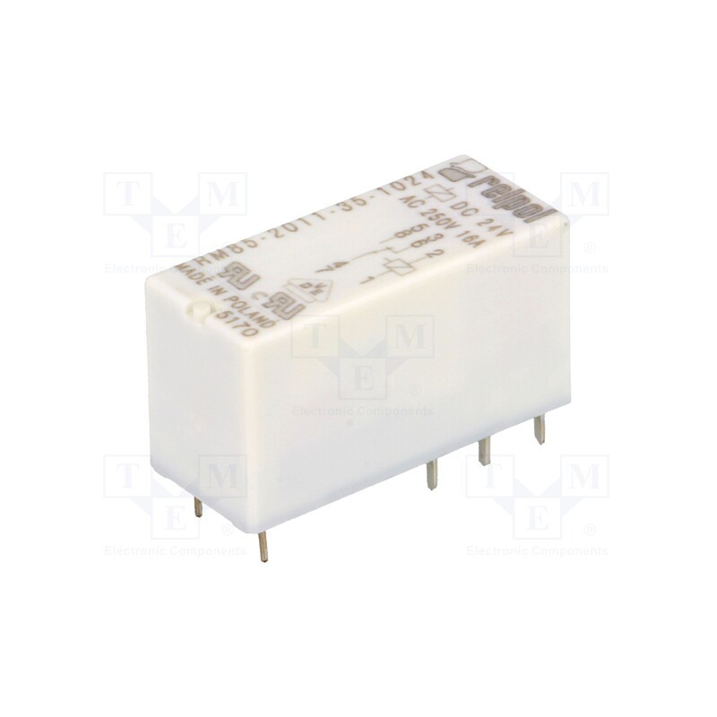1 pcs x RELPOL - RM85-2011-35-1024 - Relay: electromagnetic, SPDT, Ucoil: 24VDC, Icontacts max: 16A