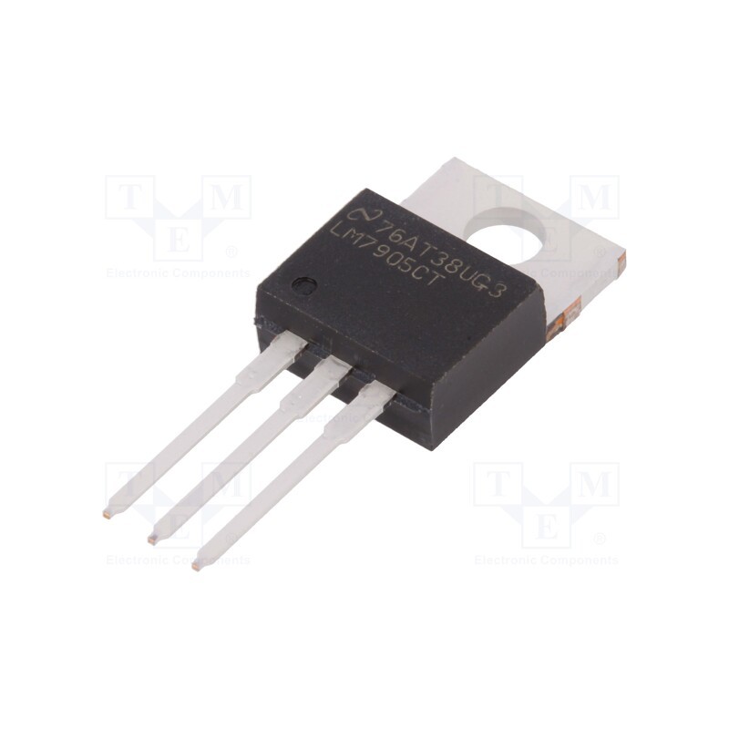 1 pcs x TEXAS INSTRUMENTS - LM7905CT/NOPB - IC: voltage regulator, fixed, -5V, 1.5A, TO220, THT, , 0÷125°C