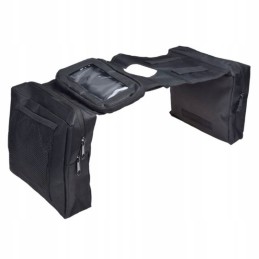 Nylon 600 black atv fuel tank bag with phone cover