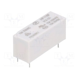 1 pcs x HONGFA RELAY - HF118F/012-1Z1 - Relay: electromagnetic, SPDT, Ucoil: 12VDC, 10A, 10A/250VAC, PCB