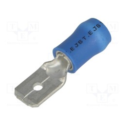 10 pcs x JST - FVDDM2-250BU (PA) K - Terminal: flat, 6.3mm, 0.8mm, male, 1÷2.5mm2, crimped, for cable