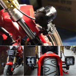 Motorcycle headlight lamp holder mounting