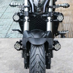 Motorcycle headlight lamp holder mounting