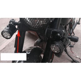 Motorcycle headlight lamp holder mounting