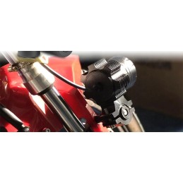 Motorcycle headlight lamp holder mounting