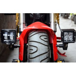 Motorcycle headlight lamp holder mounting