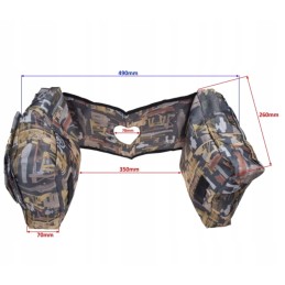 Atv quad bag fuel tank pannier camouflage