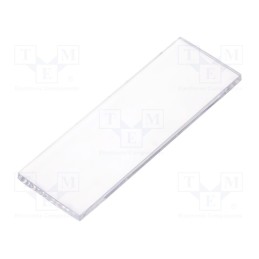 1 pcs x ITALTRONIC - P05010721P - Front panel, without frame, 1M Modulbox One, transparent