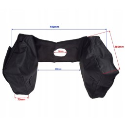 Atv quad tank bag, fuel tank, black