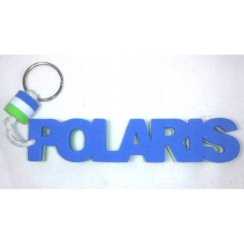 Polaris unsinkable foam keychain, new design