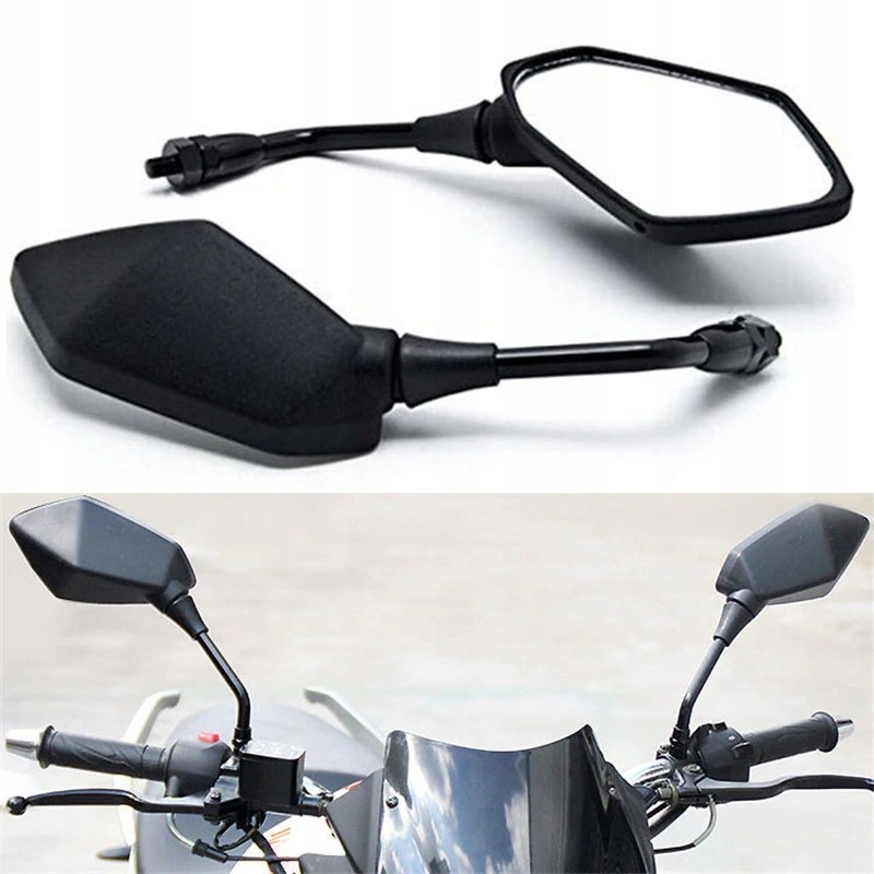 Large panoramic mirrors for quad M10 motorcycle