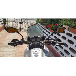 Large panoramic mirrors for quad M10 motorcycle