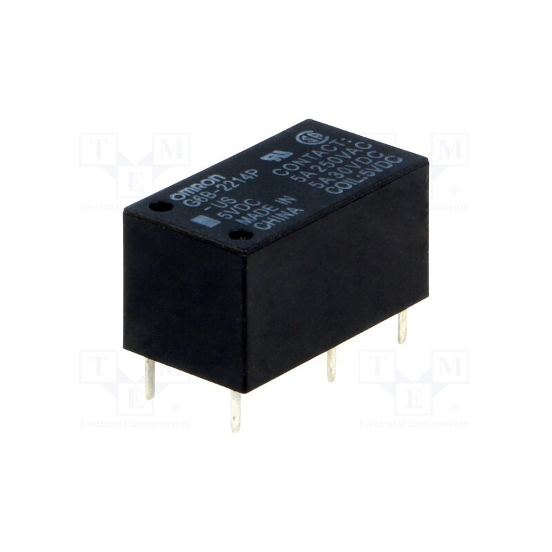 1 pcs x OMRON OCB - G6B-2214P-US 5VDC - Relay: electromagnetic, DPST-NO, Ucoil: 5VDC, Icontacts max: 5A